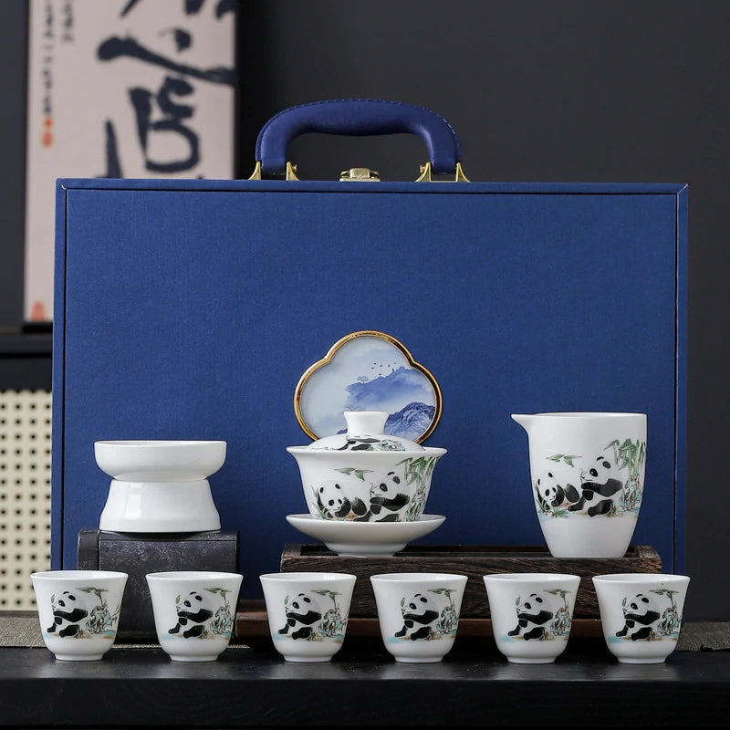 Panda-Themed Chinese Tea Ceremony Set